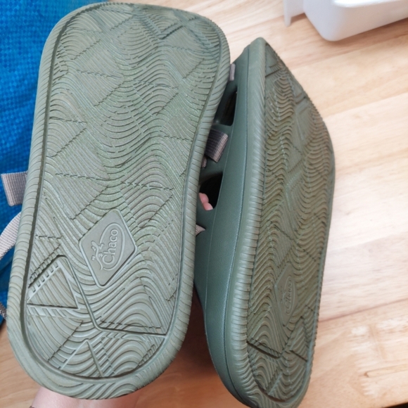 Chaco Mens Strappy Green Lightweight Sandals 9 - Picture 5 of 7